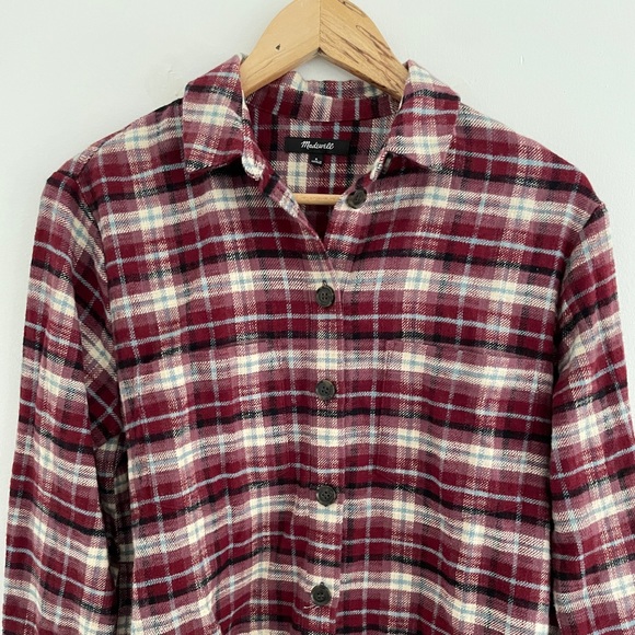 Madewell • Flannel Sunday in Mahaska Plaid shacket chore coat size small - Picture 6 of 12